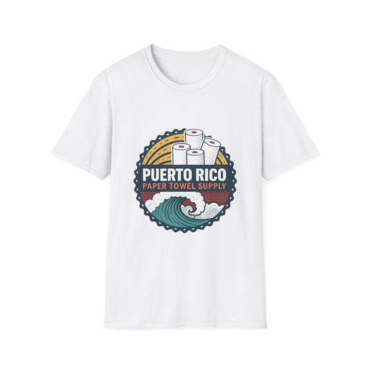 Puerto Rico Paper Towel Supply Unisex Softstyle T-Shirt - Fun and Quirky Design