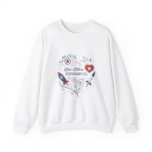 Love Letters Stationary Co. Unisex Crewneck Sweatshirt - Cozy & Cute Gift for Writers